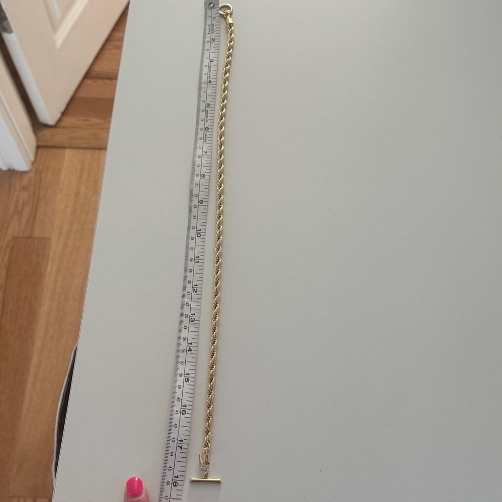 LOFT Gold Rope Chain Necklace - Picture 3 of 3